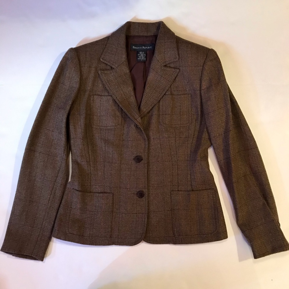 Banana Republic Lambswool Suit Jacket